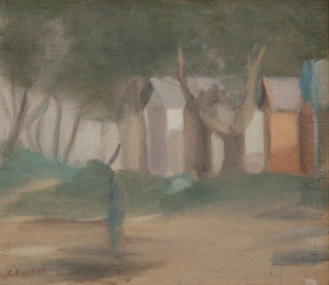 Clarice Beckett 38 Bathing Boxes china oil painting image